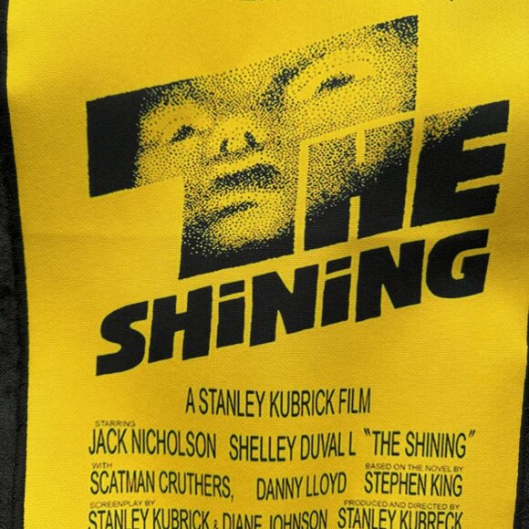 Medium Hudson Black Denim Jacket jean The Shining back patch - Picture 8 of 10